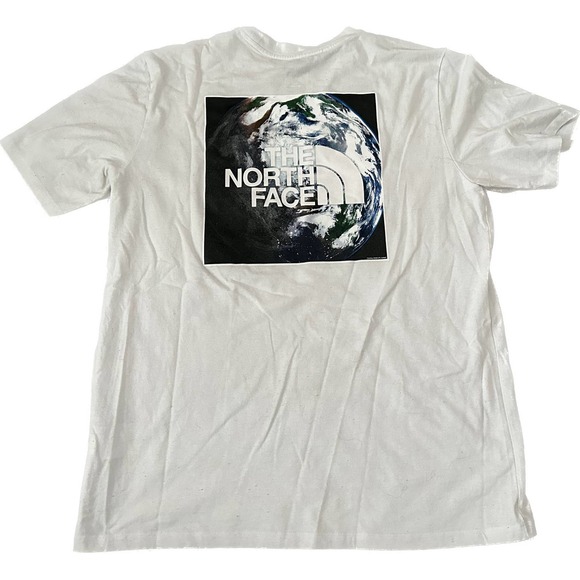 The North Face Planet Earth White Mens Large S/S Shirt - Picture 1 of 8